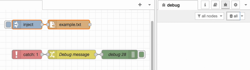 Catching an error from the Read File node and outputting a message to debug Catching an error from the Read File node and outputting a message to debug